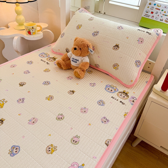 91家纺网 家纺一手货源 找家纺 梵朴 2025新款A类棉加绒一面纯棉一面宝宝婴儿牛奶绒双面可用床盖学生宿舍床垫炕盖-学生床图 小时代