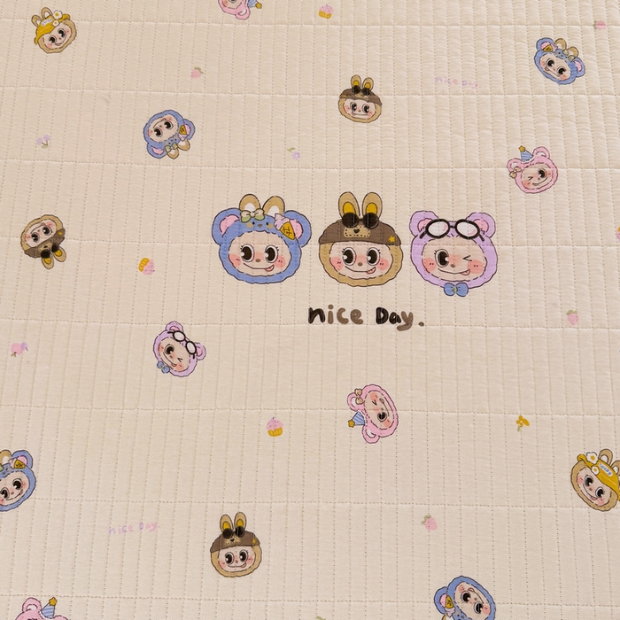 91家纺网 家纺一手货源 找家纺 梵朴 2025新款A类棉加绒一面纯棉一面宝宝婴儿牛奶绒双面可用床盖学生宿舍床垫炕盖-学生床图 小时代