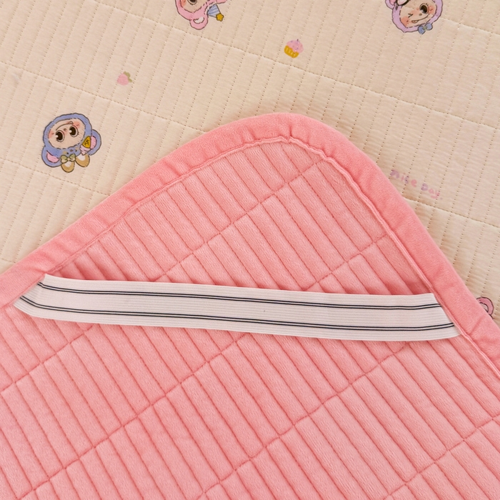91家纺网 家纺一手货源 找家纺 梵朴 2025新款A类棉加绒一面纯棉一面宝宝婴儿牛奶绒双面可用床盖学生宿舍床垫炕盖-学生床图 小时代