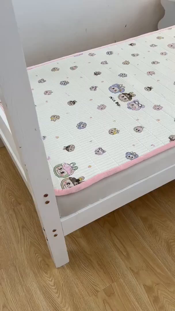 91家纺网 家纺一手货源 找家纺 梵朴 2025新款A类棉加绒一面纯棉一面宝宝婴儿牛奶绒双面可用床盖学生宿舍床垫炕盖-学生床图 小时代