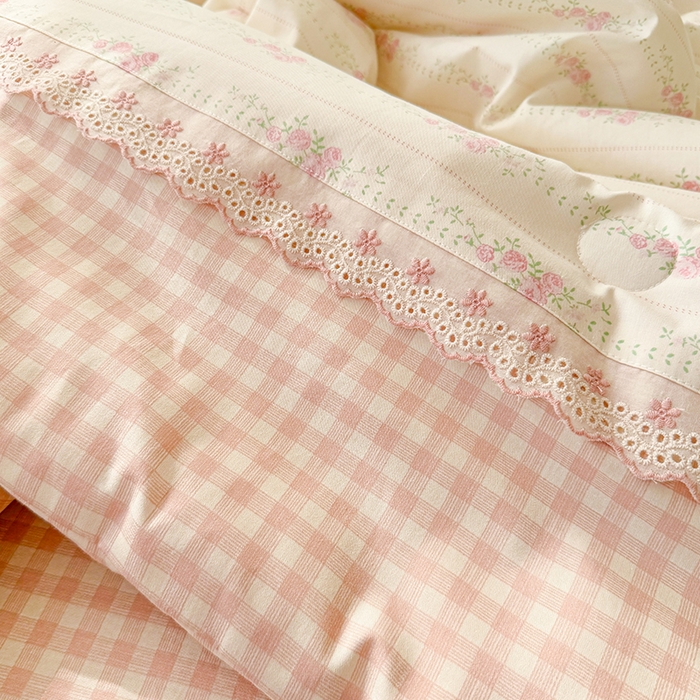 91家纺网 家纺一手货源 找家纺 （总）安莱生活2025新款全棉纯棉小碎花刺绣花边款夏被夏凉被空调被