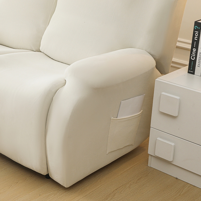 91家纺网 家纺一手货源 找家纺 千彤沙发垫 2025新款全包防尘芝华士沙发套-德绒系列 米白