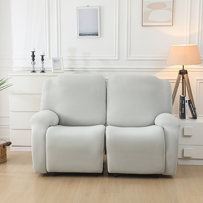 91家纺网 家纺一手货源 找家纺 千彤沙发垫 2025新款全包防尘芝华士沙发套-德绒系列 银灰