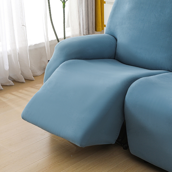91家纺网 家纺一手货源 找家纺 千彤沙发垫 2025新款全包防尘芝华士沙发套-德绒系列 水蓝
