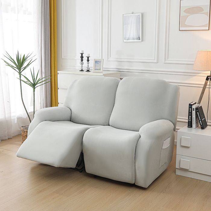 91家纺网 家纺一手货源 找家纺 千彤沙发垫 2025新款全包防尘芝华士沙发套-德绒系列 银灰