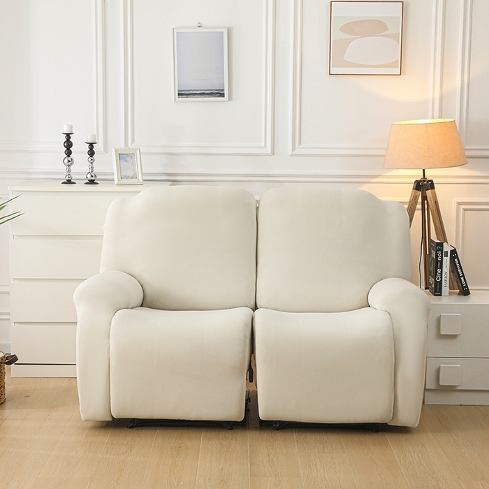 91家纺网 家纺一手货源 找家纺 千彤沙发垫 2025新款全包防尘芝华士沙发套-德绒系列 米白