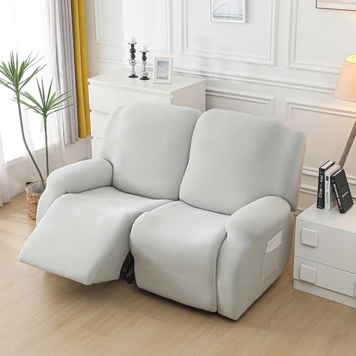 91家纺网 家纺一手货源 找家纺 千彤沙发垫 2025新款全包防尘芝华士沙发套-德绒系列 银灰