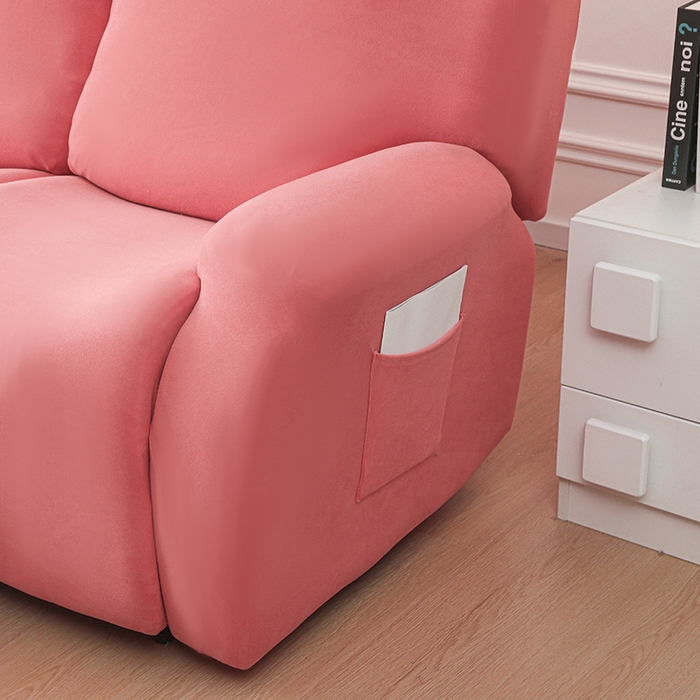 91家纺网 家纺一手货源 找家纺 千彤沙发垫 2025新款全包防尘芝华士沙发套-德绒系列 豆沙