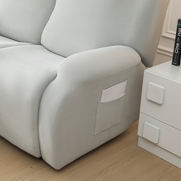 91家纺网 家纺一手货源 找家纺 千彤沙发垫 2025新款全包防尘芝华士沙发套-德绒系列 银灰