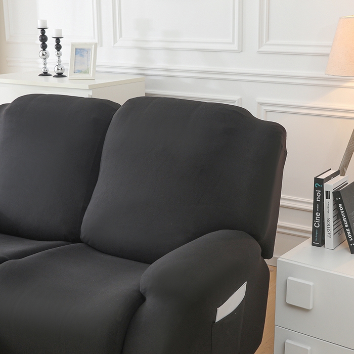 91家纺网 家纺一手货源 找家纺 千彤沙发垫 2025新款全包防尘芝华士沙发套-德绒系列 黑色