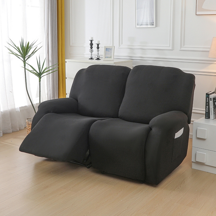 91家纺网 家纺一手货源 找家纺 千彤沙发垫 2025新款全包防尘芝华士沙发套-德绒系列 黑色