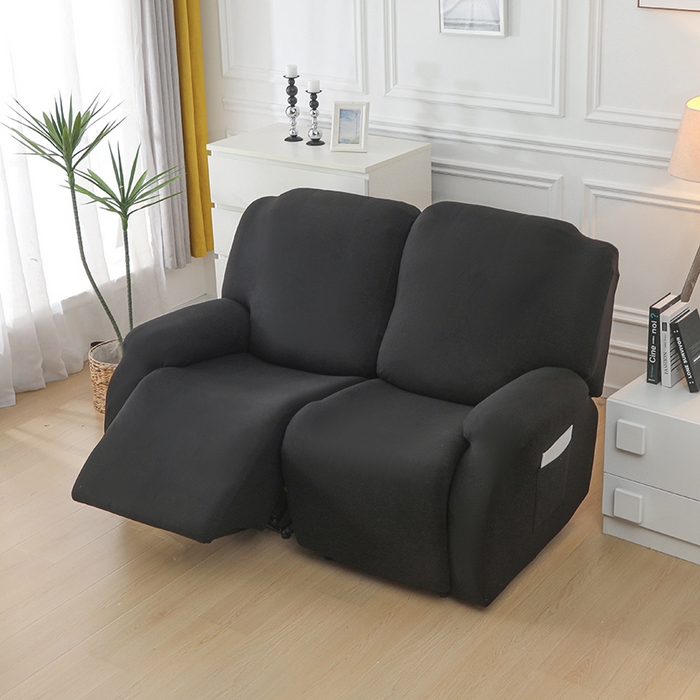 91家纺网 家纺一手货源 找家纺 千彤沙发垫 2025新款全包防尘芝华士沙发套-德绒系列 黑色