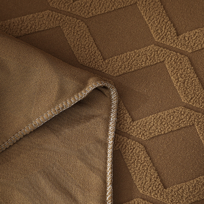 91家纺网 家纺一手货源 找家纺 千彤沙发垫 2025新款全包防尘芝华士沙发套-菱形格系列 咖色