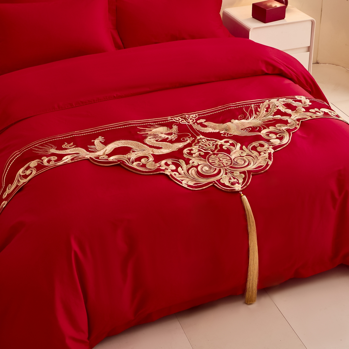 91家纺网 家纺一手货源 找家纺 （总）东方合美（原：皇家传奇） 2025新款婚庆长绒棉纯棉提花配件