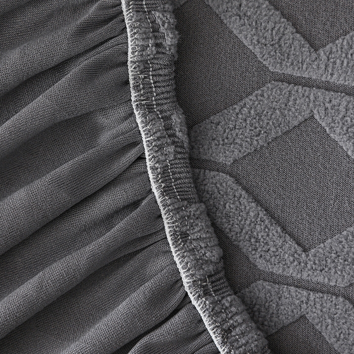 91家纺网 家纺一手货源 找家纺 千彤沙发垫 2025新款全包防尘芝华士沙发套-菱形格系列 深灰