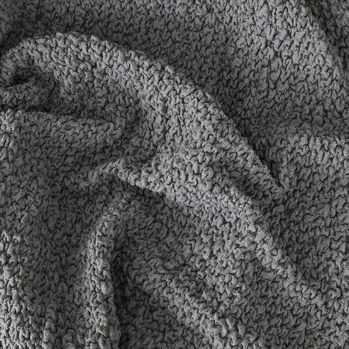 91家纺网 家纺一手货源 找家纺 千彤沙发垫 2025新款全包防尘芝华士沙发套-褶皱泡泡布系列 灰色