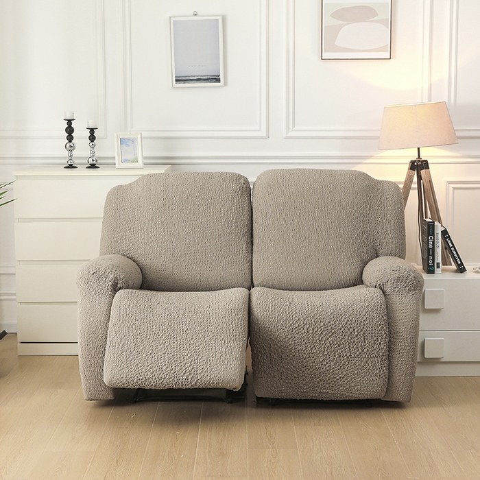 91家纺网 家纺一手货源 找家纺 千彤沙发垫 2025新款全包防尘芝华士沙发套-褶皱泡泡布系列 咖色