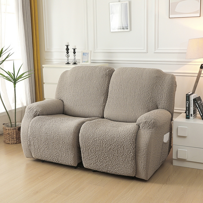 91家纺网 家纺一手货源 找家纺 千彤沙发垫 2025新款全包防尘芝华士沙发套-褶皱泡泡布系列 咖色