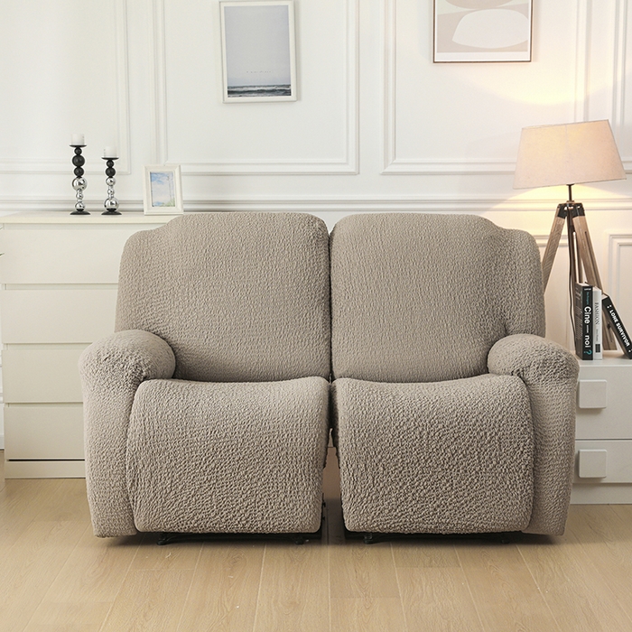 91家纺网 家纺一手货源 找家纺 千彤沙发垫 2025新款全包防尘芝华士沙发套-褶皱泡泡布系列 咖色