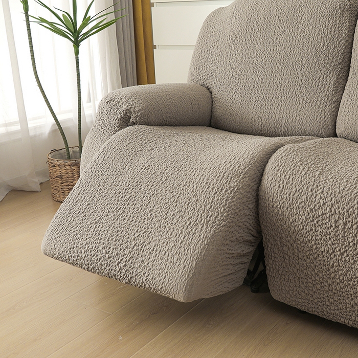 91家纺网 家纺一手货源 找家纺 千彤沙发垫 2025新款全包防尘芝华士沙发套-褶皱泡泡布系列 咖色