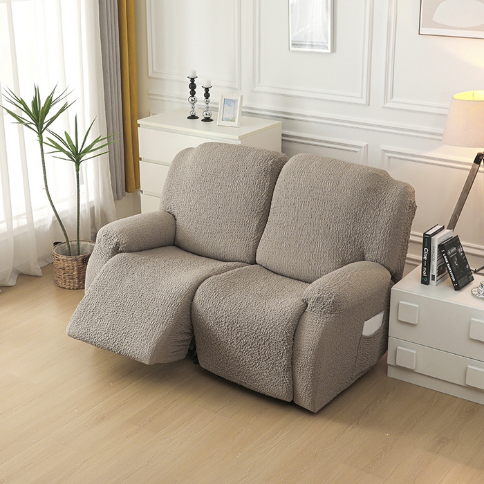 91家纺网 家纺一手货源 找家纺 千彤沙发垫 2025新款全包防尘芝华士沙发套-褶皱泡泡布系列 咖色