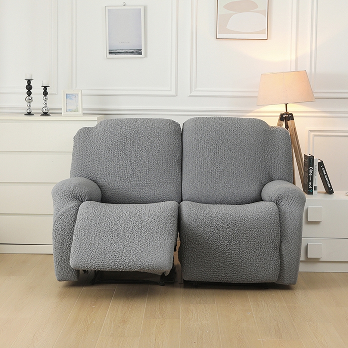 91家纺网 家纺一手货源 找家纺 千彤沙发垫 2025新款全包防尘芝华士沙发套-褶皱泡泡布系列 灰色