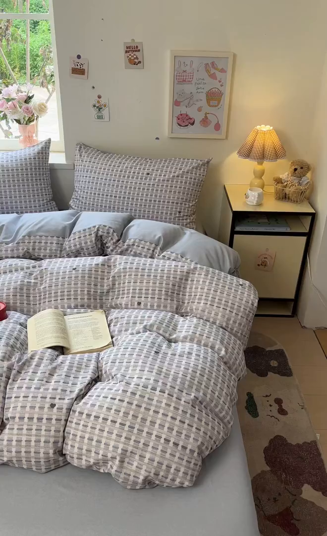 91家纺网 家纺一手货源 找家纺 （总）西引力 2025新款纯棉磨毛数码印花单品四件套