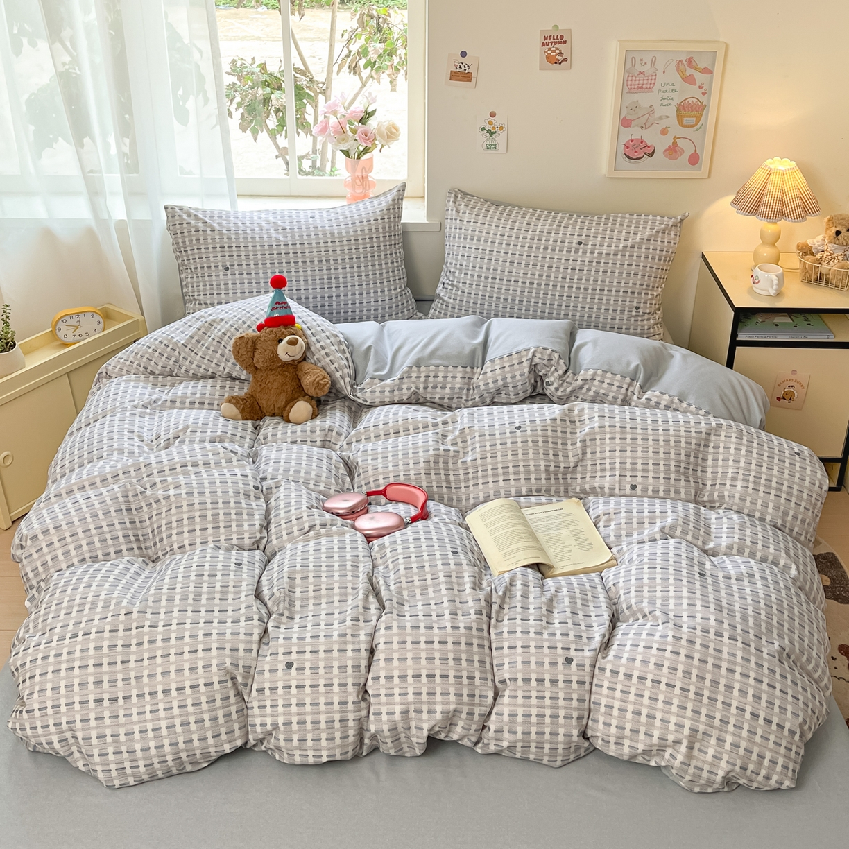 91家纺网 家纺一手货源 找家纺 （总）西引力 2025新款纯棉磨毛数码印花单品四件套