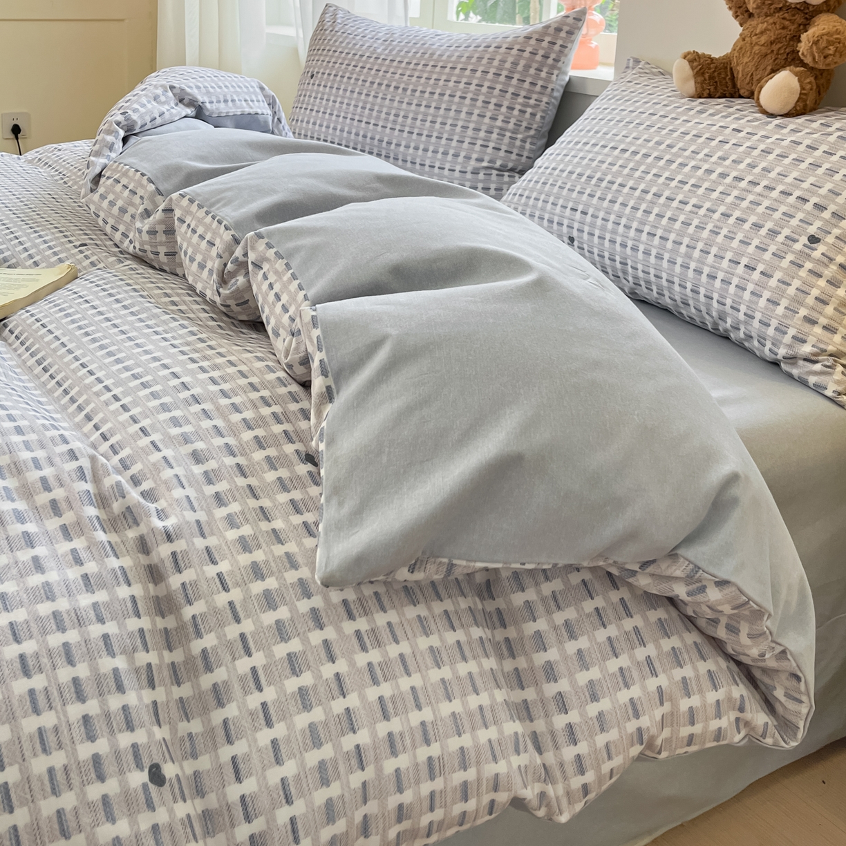 91家纺网 家纺一手货源 找家纺 （总）西引力 2025新款纯棉磨毛数码印花单品四件套