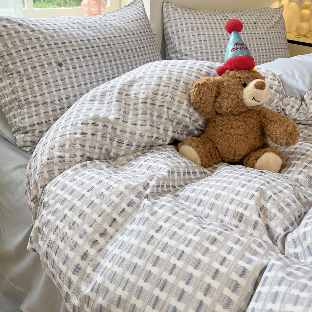 91家纺网 家纺一手货源 找家纺 西引力 2025新款纯棉磨毛数码印花单品四件套 简爱