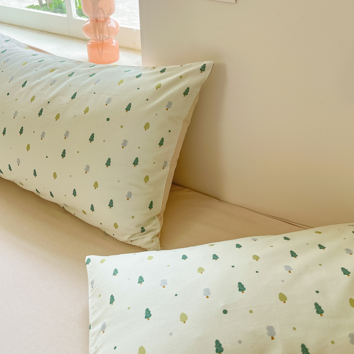 91家纺网 家纺一手货源 找家纺 西引力 2025新款纯棉磨毛数码印花单品四件套 小松树