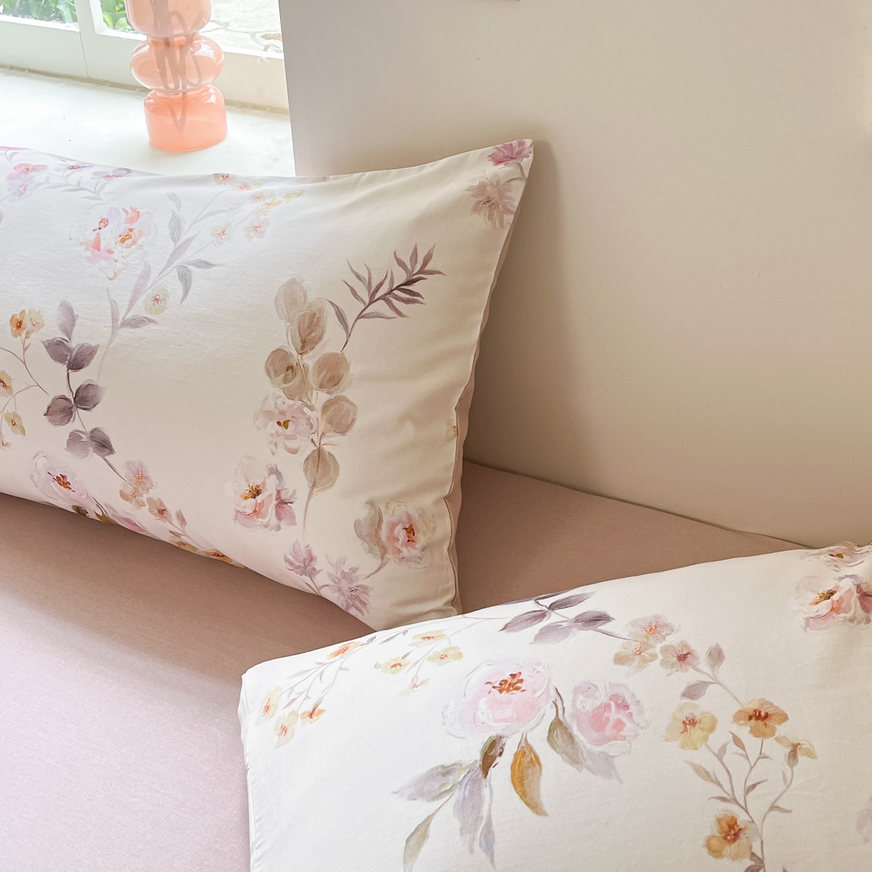 91家纺网 家纺一手货源 找家纺 西引力 2025新款纯棉磨毛数码印花单品四件套 半夏