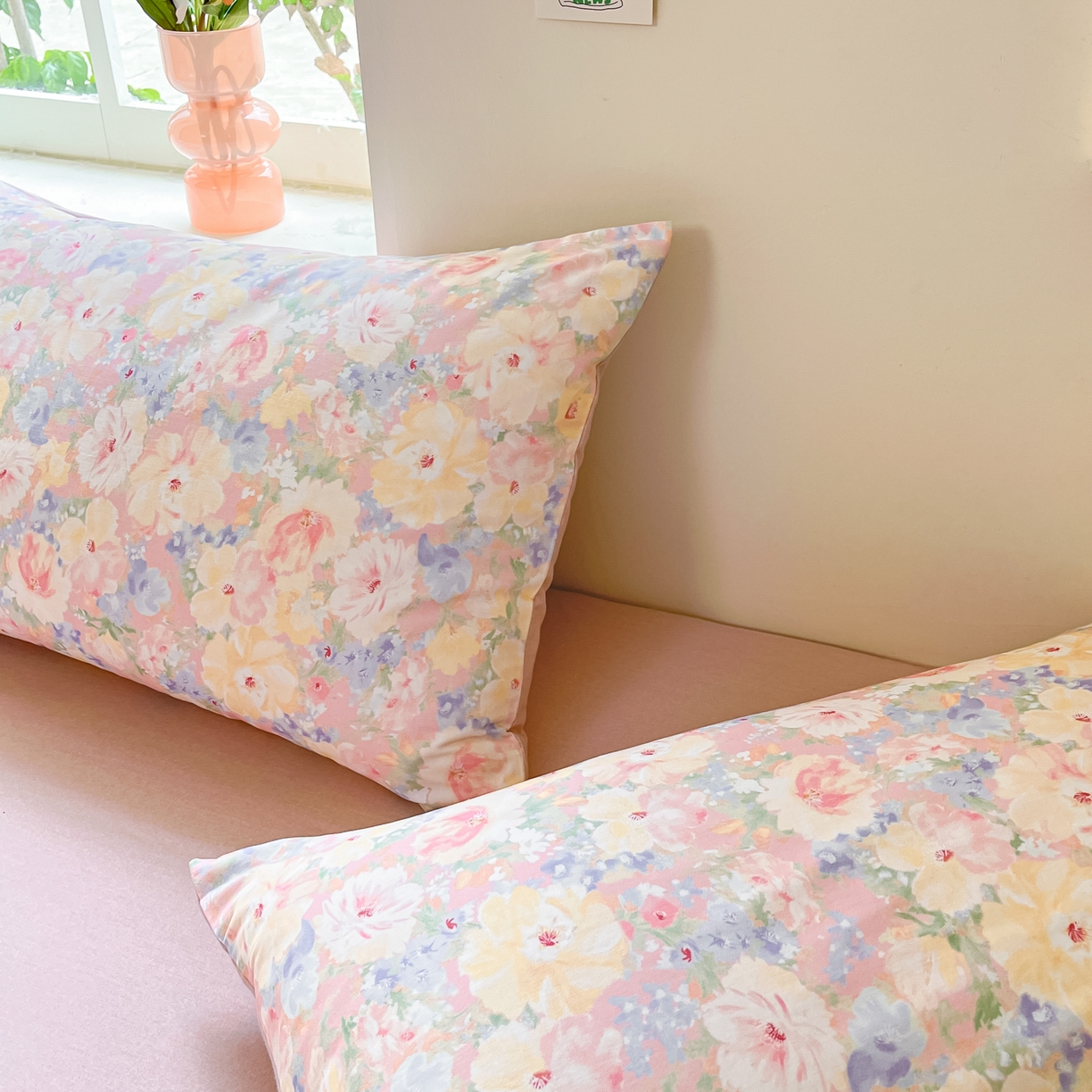 91家纺网 家纺一手货源 找家纺 西引力 2025新款纯棉磨毛数码印花单品四件套 初恋