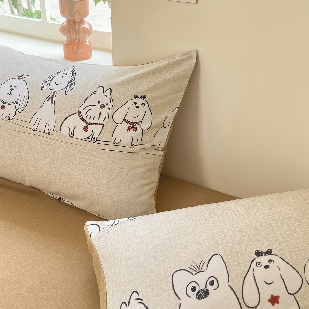 91家纺网 家纺一手货源 找家纺 西引力 2025新款纯棉磨毛数码印花单品四件套 大耳朵