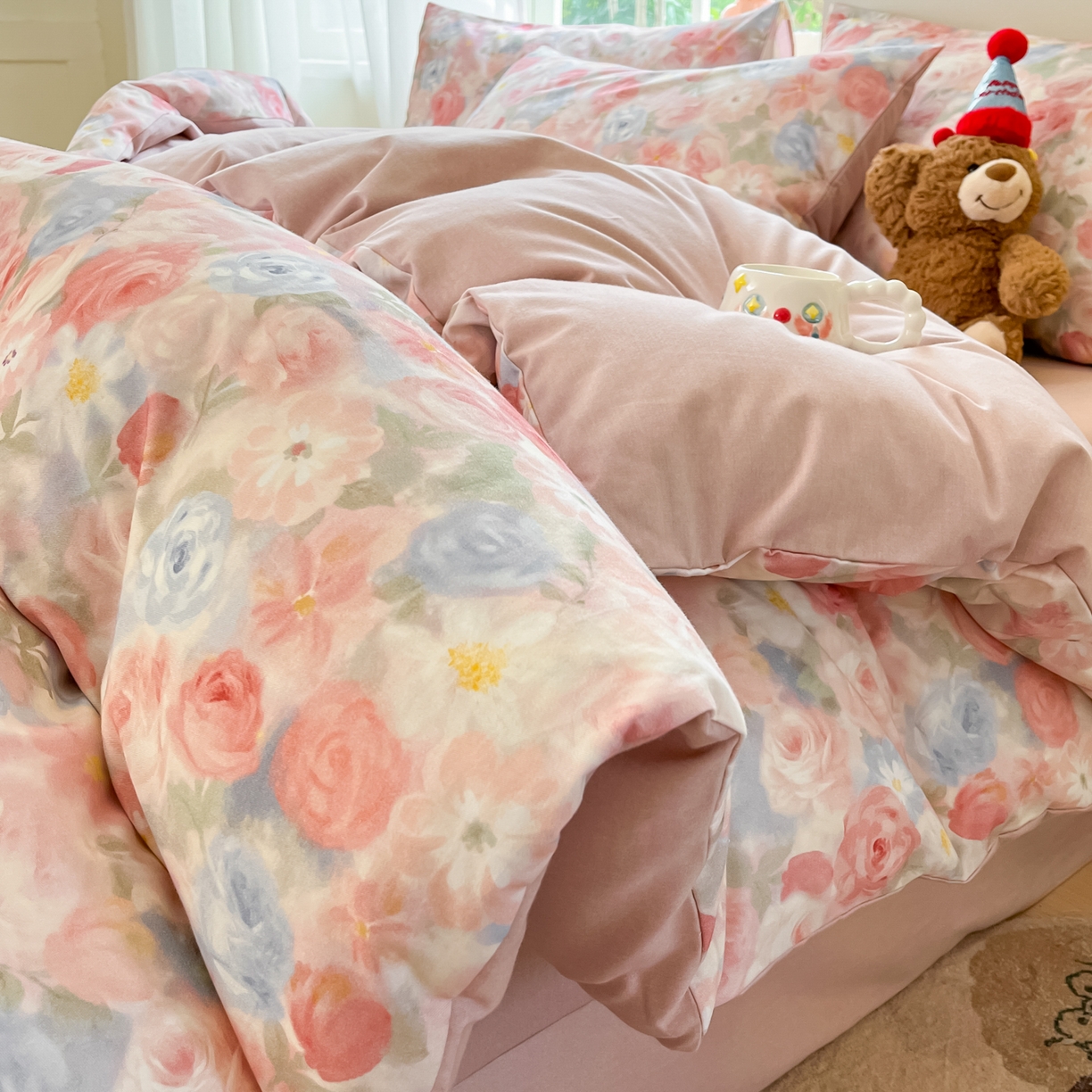 西引力 2025新款纯棉磨毛数码印花单品四件套 锦觅