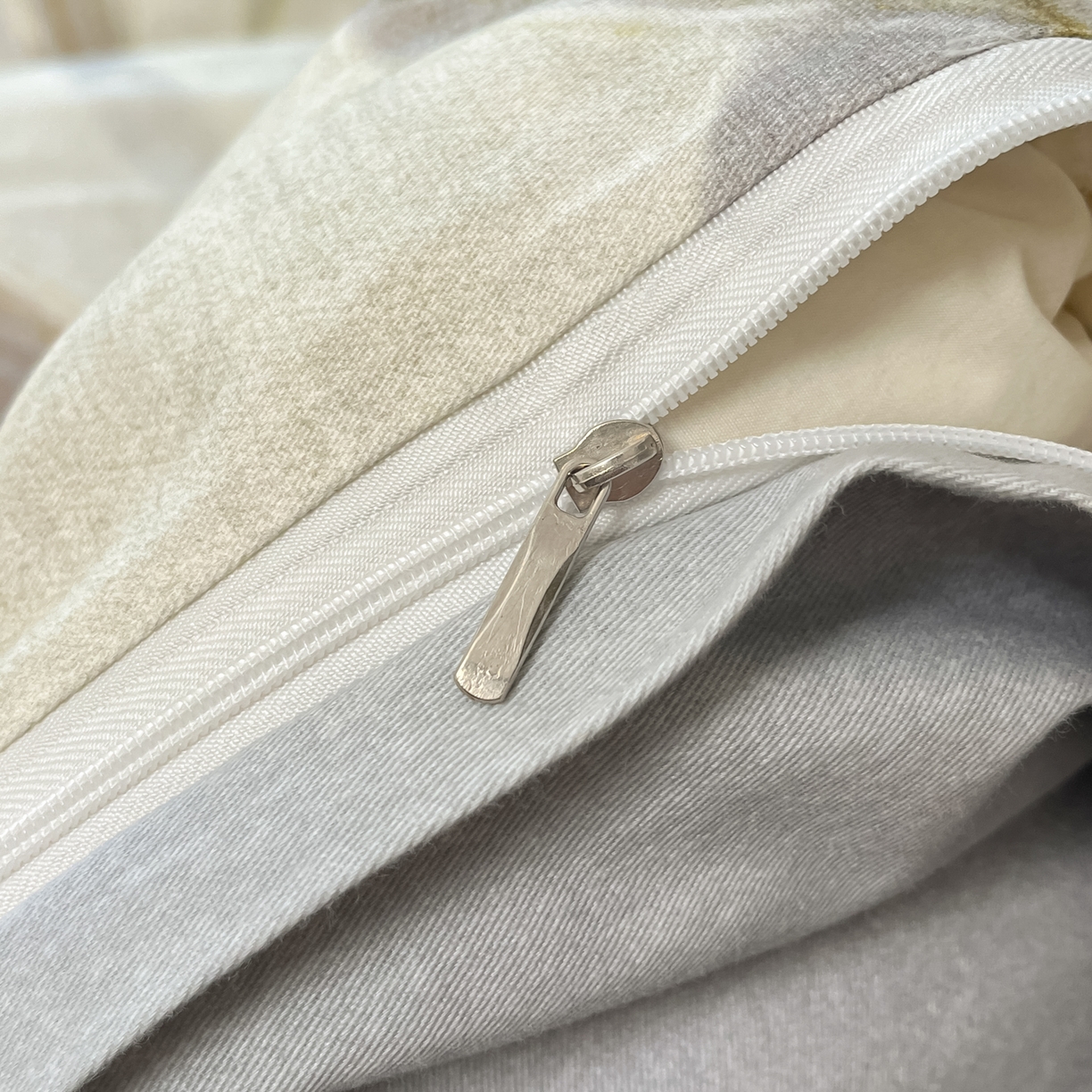 91家纺网 家纺一手货源 找家纺 西引力 2025新款纯棉磨毛数码印花单品四件套 竹叶