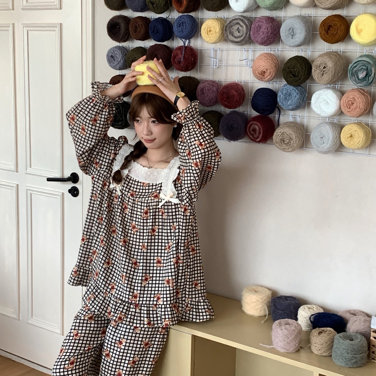 91家纺网 家纺一手货源 找家纺 （总）妍景家居生活馆 2025新款荷叶边印花小熊