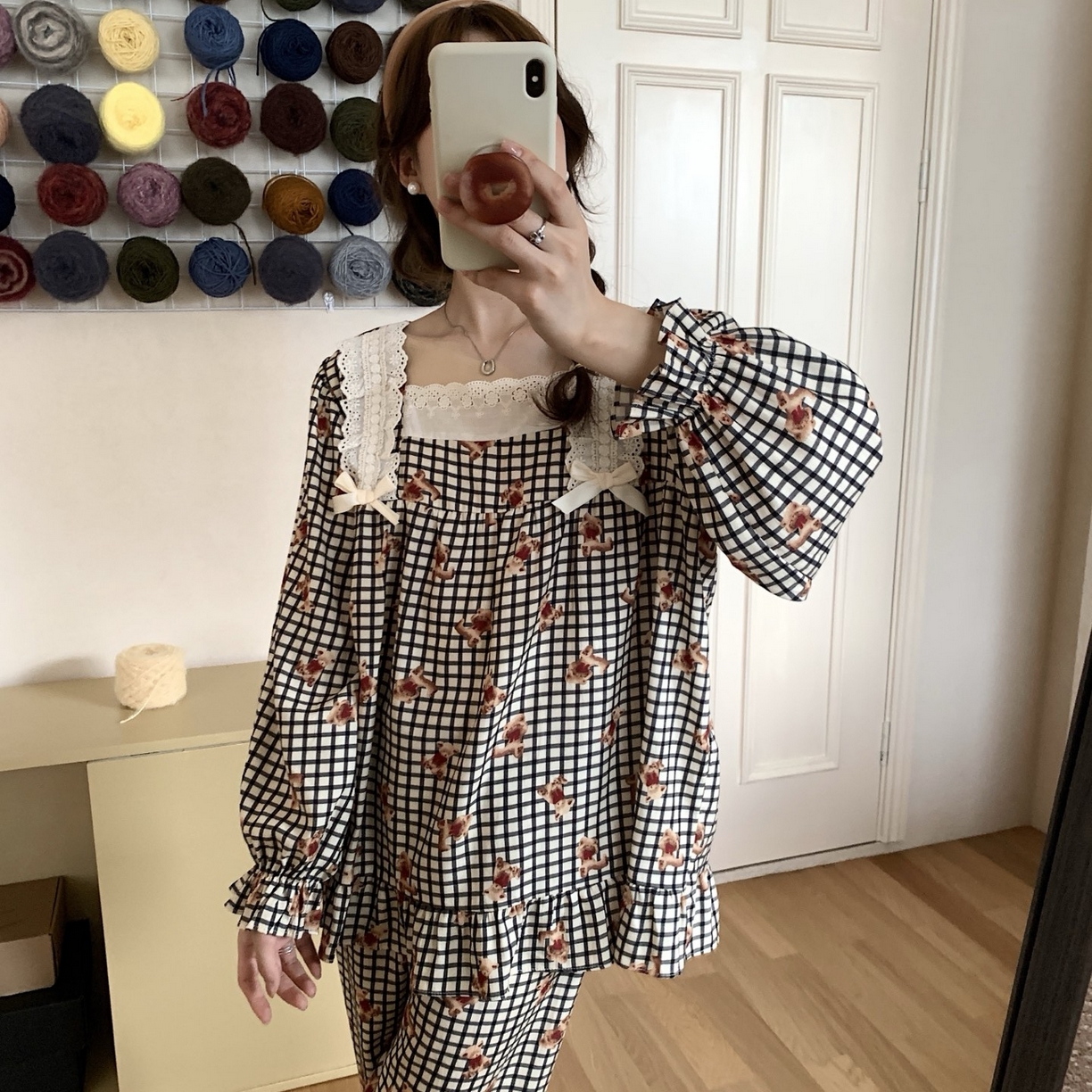 91家纺网 家纺一手货源 找家纺 （总）妍景家居生活馆 2025新款荷叶边印花小熊