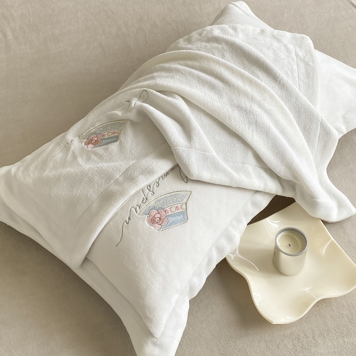 91家纺网 家纺一手货源 找家纺 （总）绒世界 2025新款秋冬加厚公主日记牛奶绒四件套