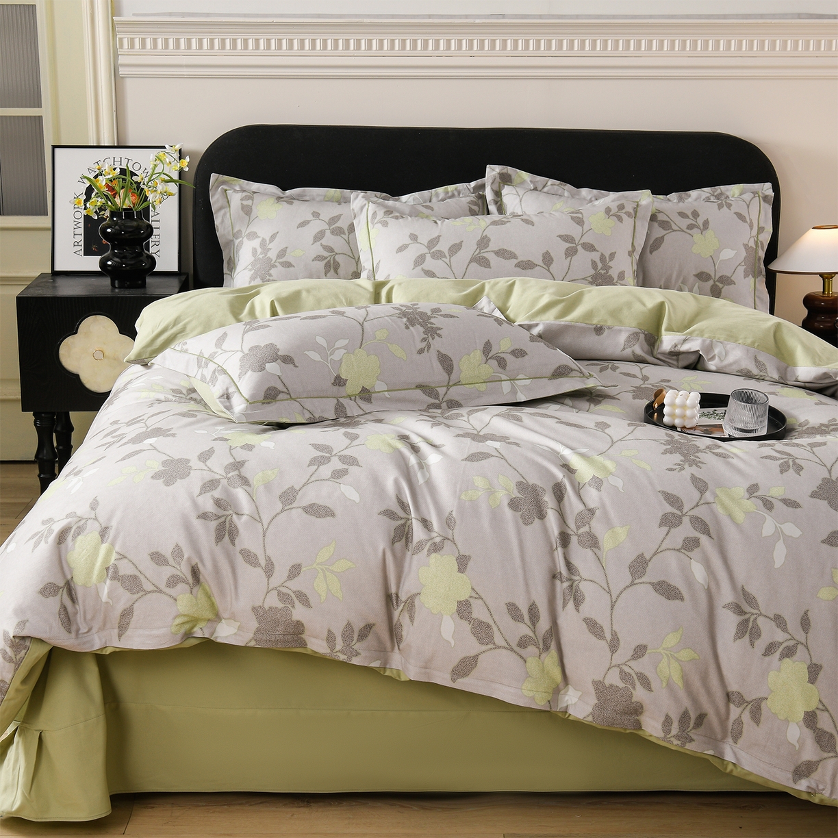 91家纺网 家纺一手货源 找家纺 （总）金昱纺 2025新款法式加厚全棉纯棉磨毛四件套