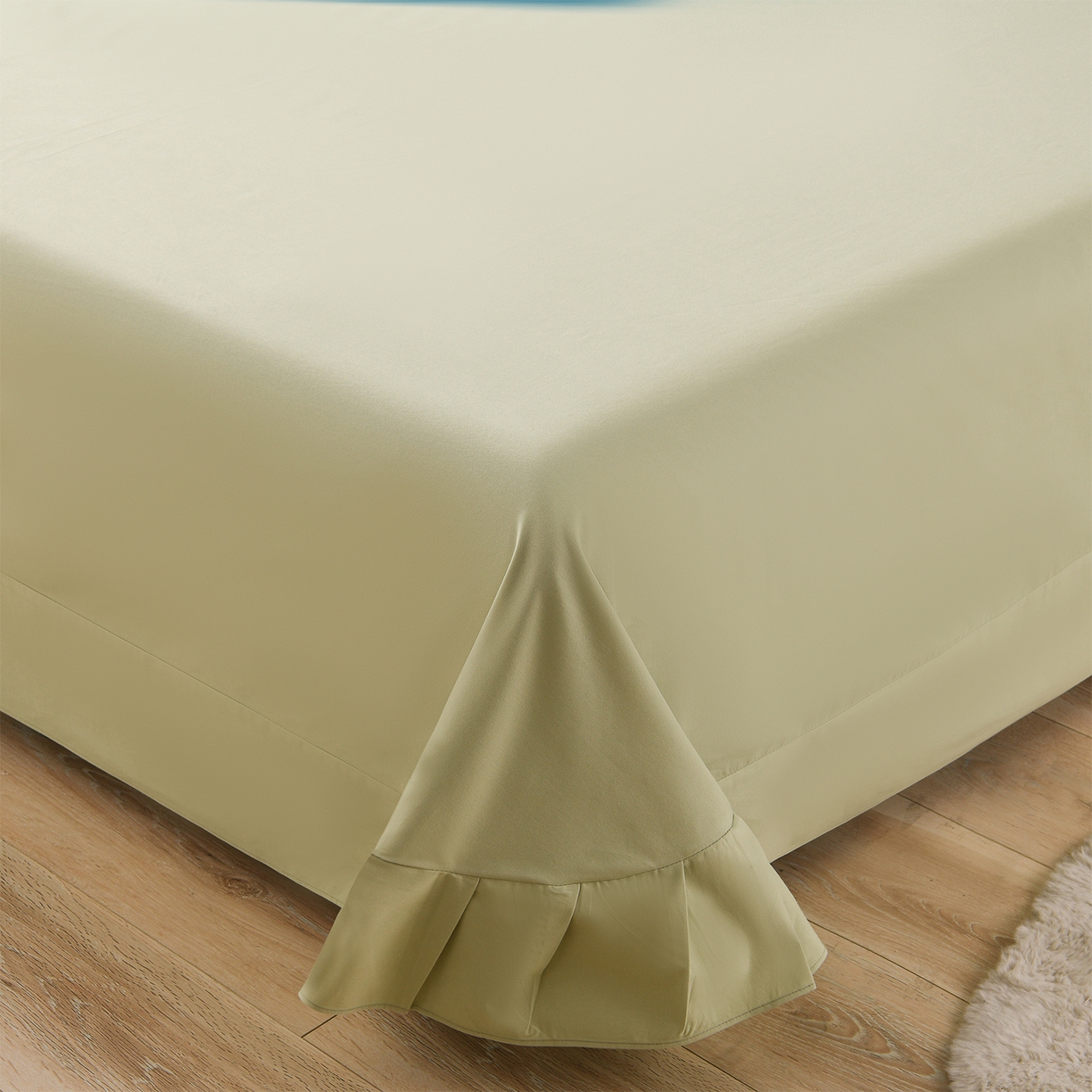 91家纺网 家纺一手货源 找家纺 金昱纺 2025新款法式加厚全棉纯棉磨毛四件套 贝加尔-咖