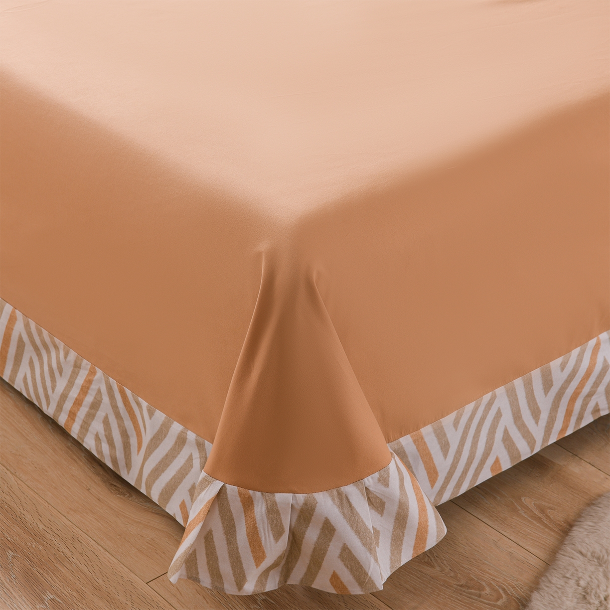 91家纺网 家纺一手货源 找家纺 金昱纺 2025新款法式加厚全棉纯棉磨毛四件套 嫚妮-绿