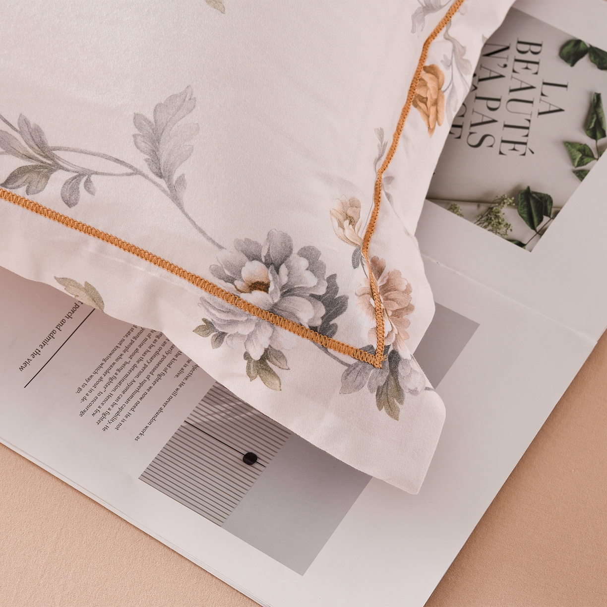 91家纺网 家纺一手货源 找家纺 金昱纺 2025新款法式加厚全棉纯棉磨毛四件套 美罗拉-米