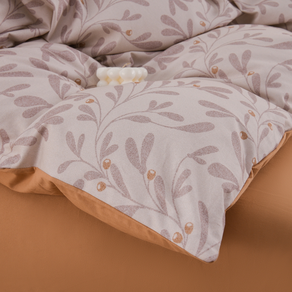 91家纺网 家纺一手货源 找家纺 金昱纺 2025新款法式加厚全棉纯棉磨毛四件套 美娜-咖