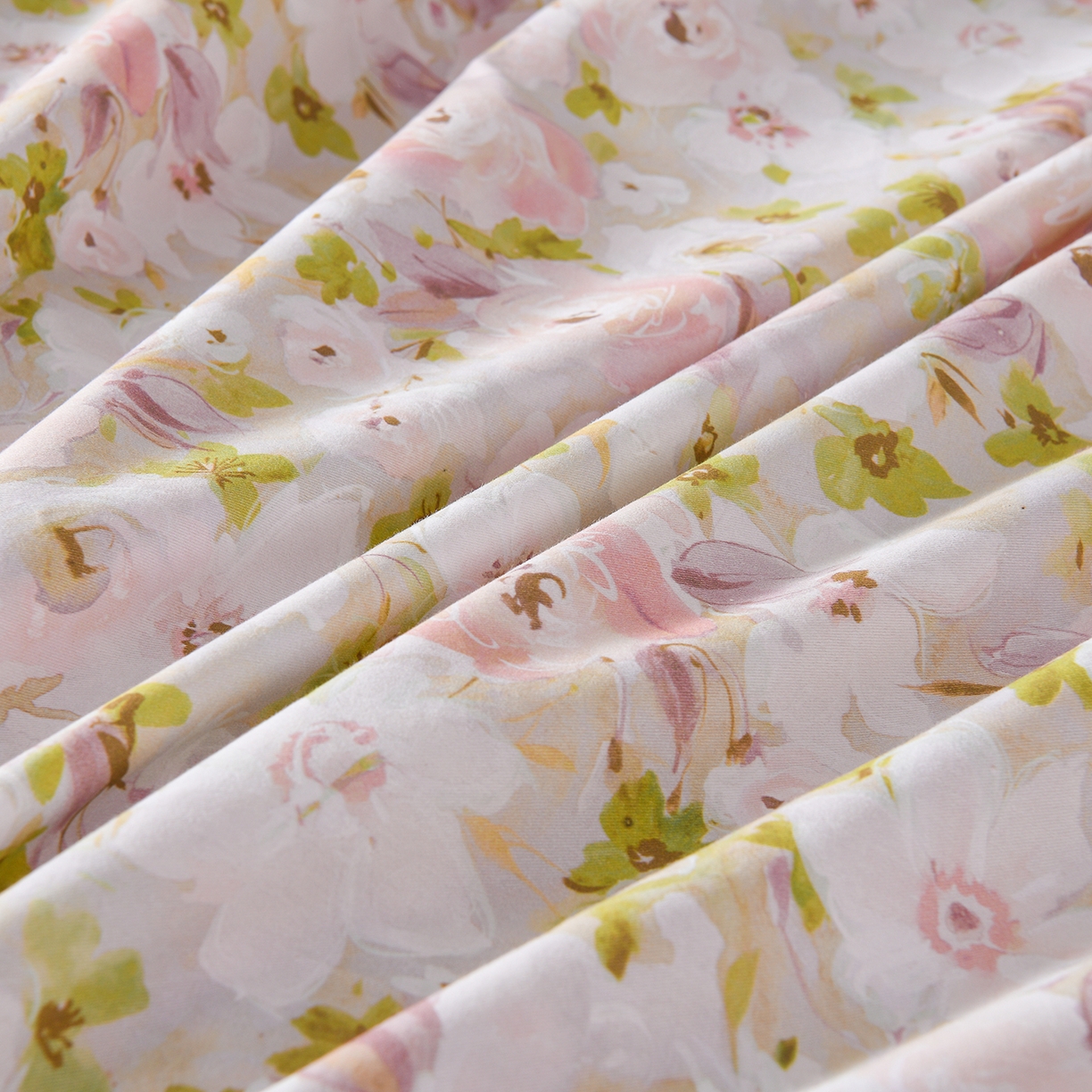 91家纺网 家纺一手货源 找家纺 金昱纺 2025新款法式加厚全棉纯棉磨毛四件套 木槿花庭-粉