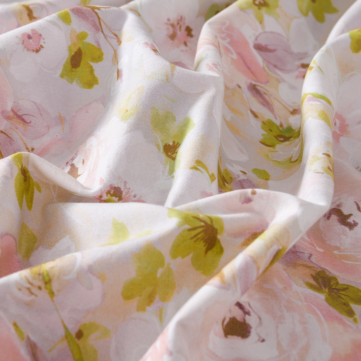 91家纺网 家纺一手货源 找家纺 金昱纺 2025新款法式加厚全棉纯棉磨毛四件套 木槿花庭-粉