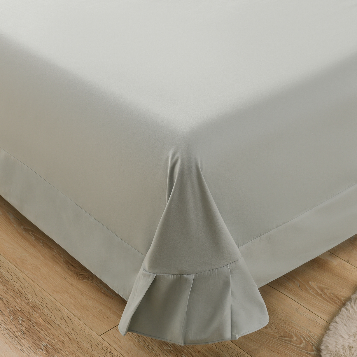 91家纺网 家纺一手货源 找家纺 金昱纺 2025新款法式加厚全棉纯棉磨毛四件套 束漫-绿