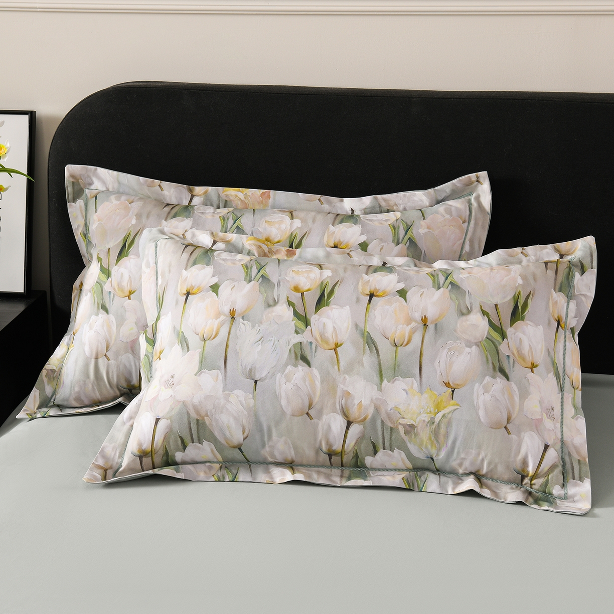 91家纺网 家纺一手货源 找家纺 金昱纺 2025新款法式加厚全棉纯棉磨毛四件套 束漫-绿