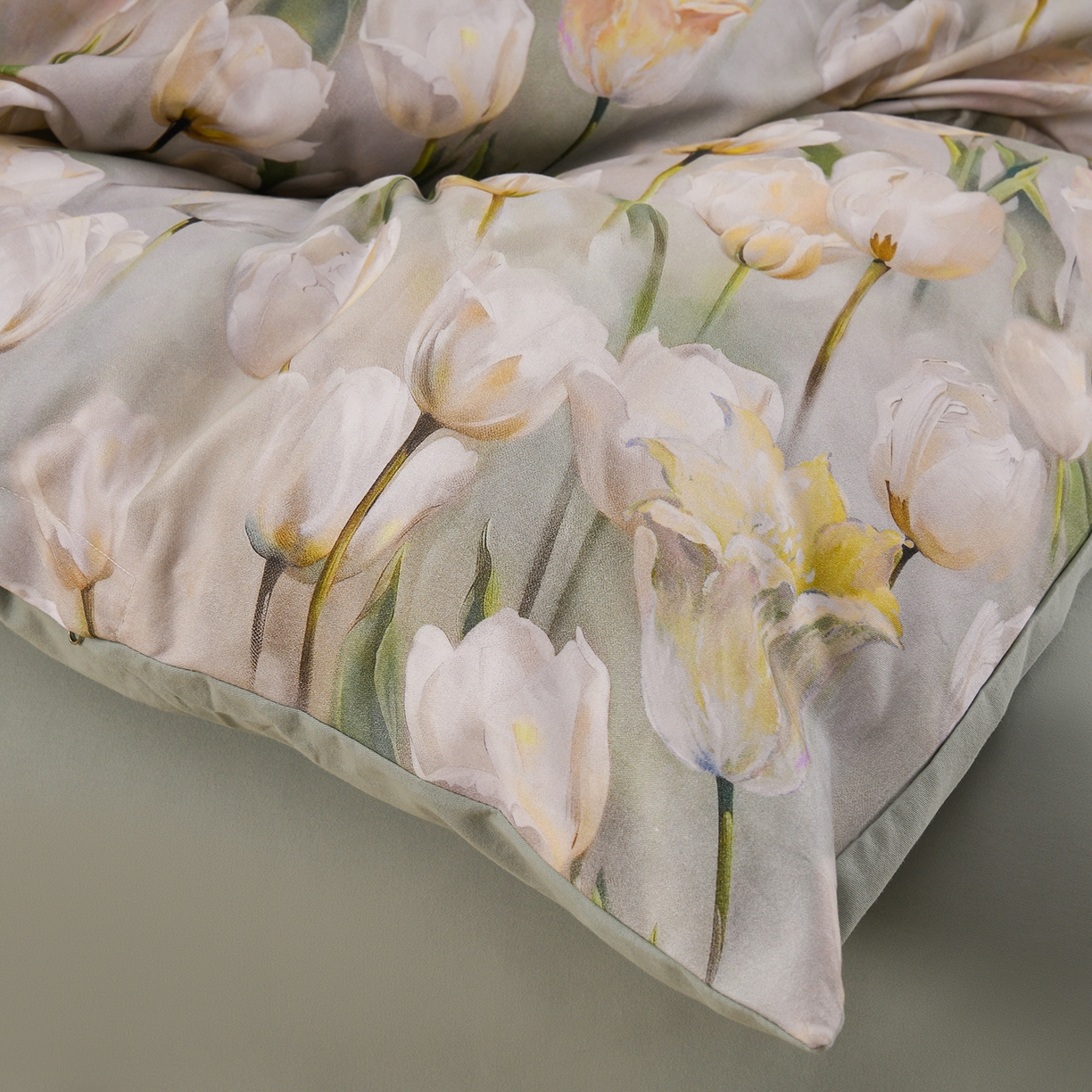 91家纺网 家纺一手货源 找家纺 金昱纺 2025新款法式加厚全棉纯棉磨毛四件套 束漫-绿