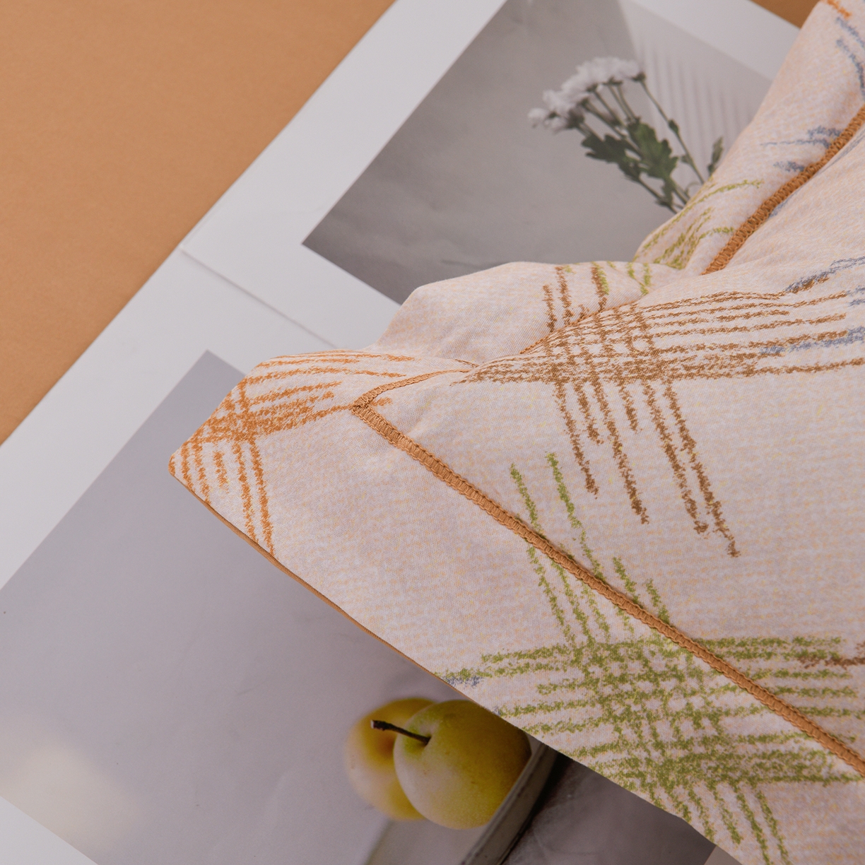 91家纺网 家纺一手货源 找家纺 金昱纺 2025新款法式加厚全棉纯棉磨毛四件套 西恩-黄